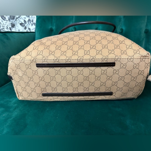 ❤️Gucci GG Canvas & Leather Bucket Style Bag - Picture 11 of 12